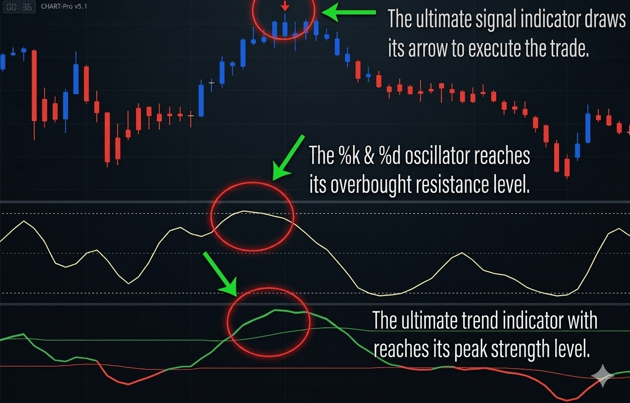 UltimateFXTools Signal Arrows in Action