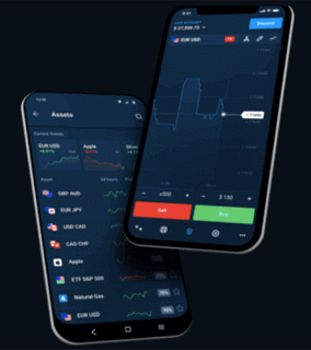 Olymp Trade Mobile app interface