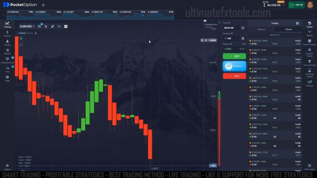 Pocket Option Trading with Binary Sniper Pro V5