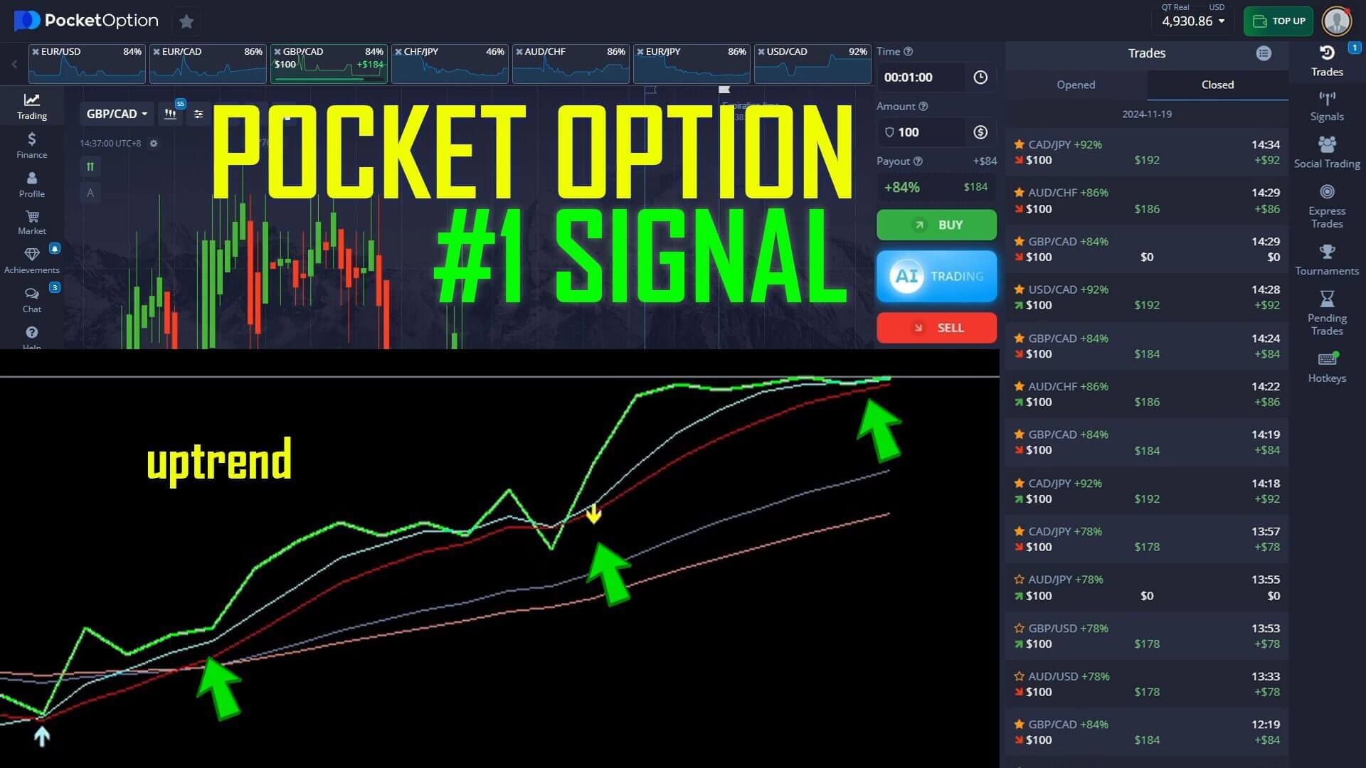 Pocket Option's #1 Signal