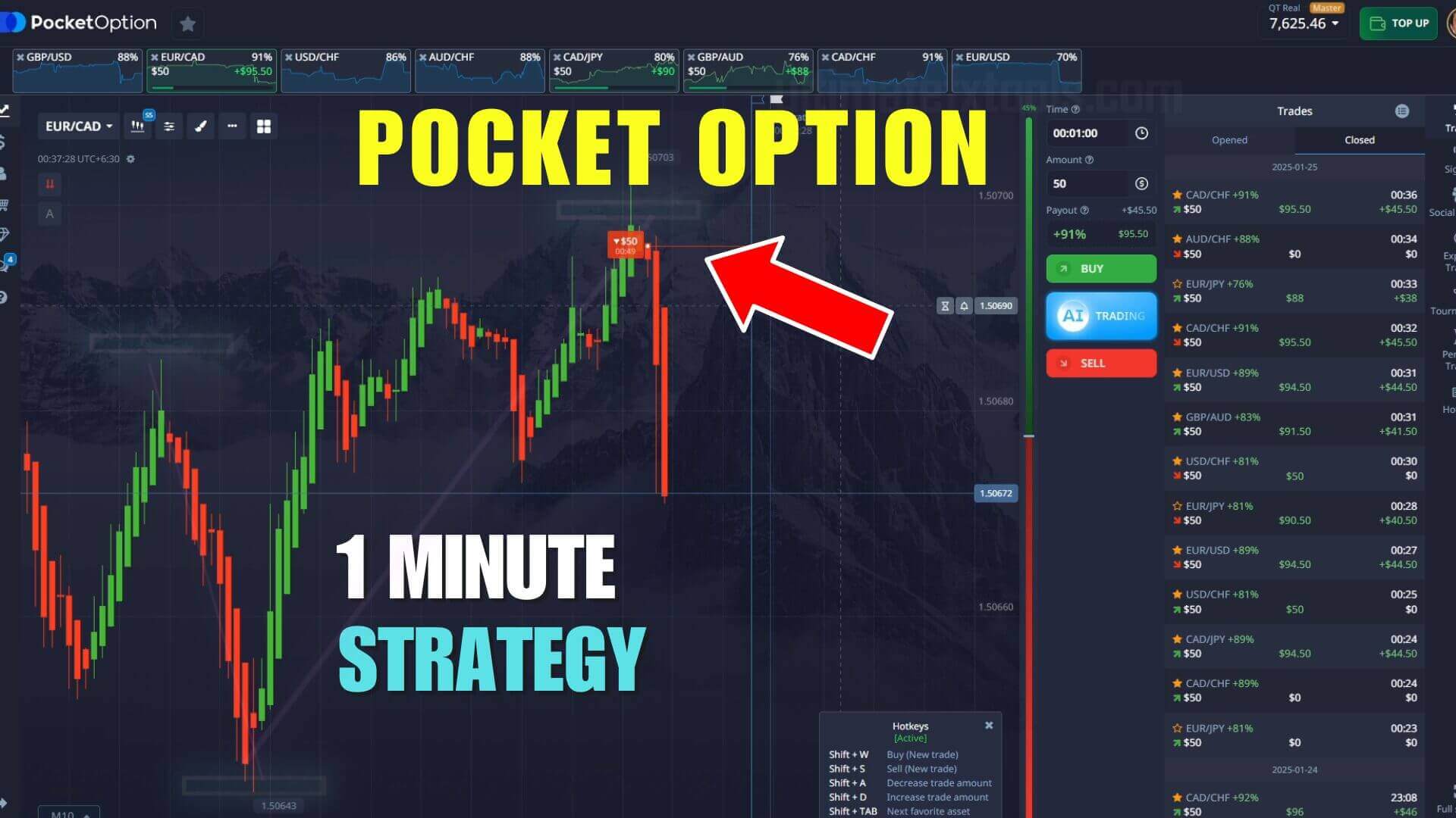 Pocket Option Impressive 1 Minute Reversal