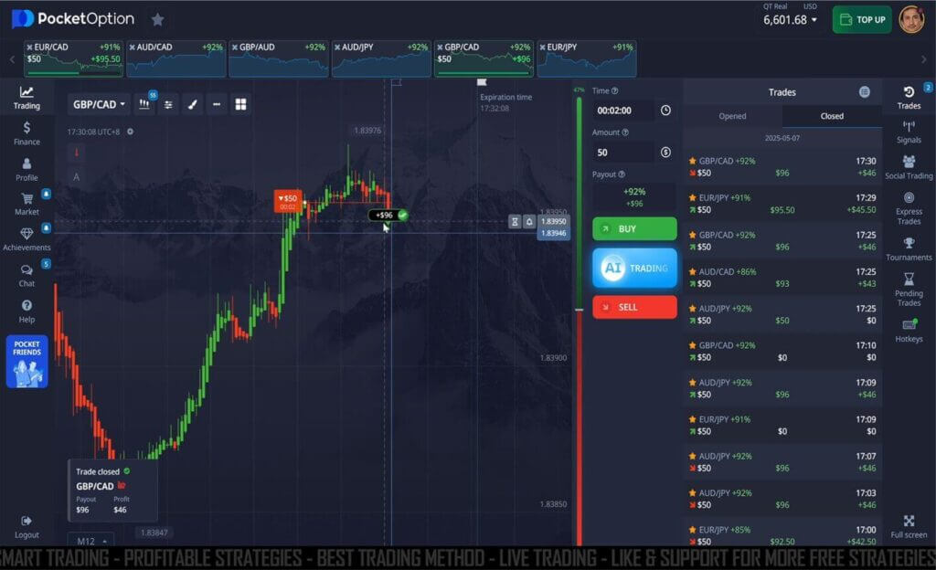 Pocket Option 2 Minutes Reversal Smart Trade