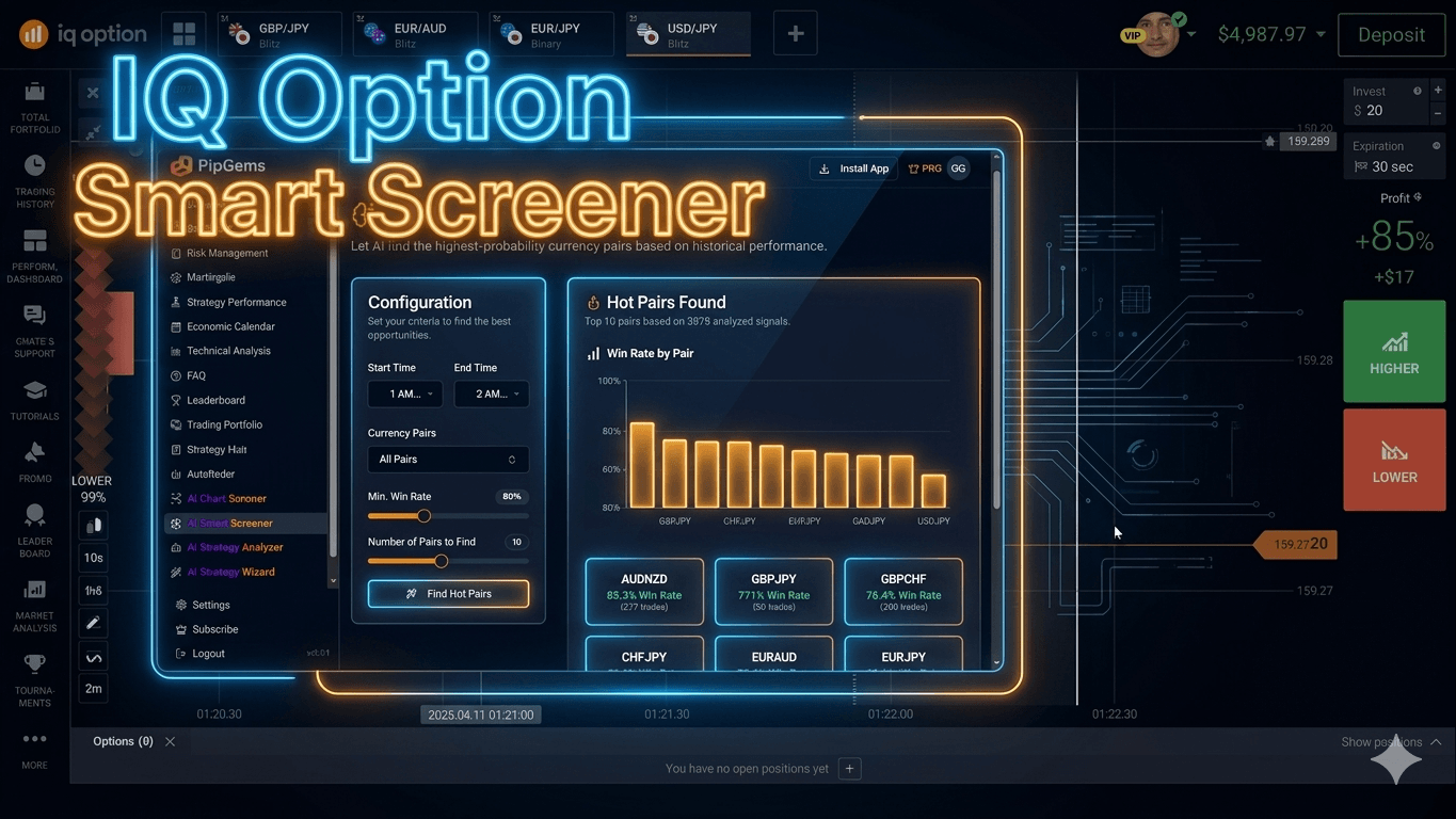 IQ Option AI Smart Screener Find Winning Trade Signals in 2026